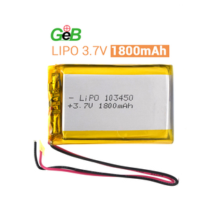 MSDS li-ion 103450 6.66Wh Lipo battery <span class=keywords><strong>3</strong></span>,7 V 1800Mah li-Ion polymer Rechargeable battery lithium ion - Product Image 2