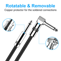 Fast Delivery Guitar Cable 10ft 3m Electric Instrument Cable Bass AMP Cord for Electric Guitar Bass Electric Mandolin Pro Audio