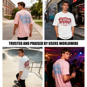 T-shirt all'ingrosso da uomo oversize <span class=keywords><strong>in</strong></span> cotone pesante 100% con stampa 3D a rilievo, <span class=keywords><strong>bianco</strong></span> <span class=keywords><strong>e</strong></span> <span class=keywords><strong>nero</strong></span>, personalizzabile <span class=keywords><strong>in</strong></span> blocco - Product Image 4