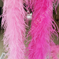 Promotion : Plumes d'autruche teintées 3 plis, 15-18 cm, pour robes de soirée, spectacles, danse et décoration textile