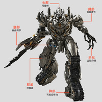 Modelo de Robot Transformer Comandante de Tanque de Aleación Ampliado, Figura de Acción King Kong, Juguete de Deformación