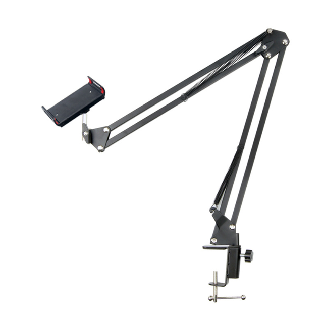 Desktop Bed Lazy Bracket Phone Stand Metal Clamp Support 360 Rotating Flexible Long Arms Mobile Phone Holder