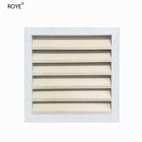 Stores modernes carrés en plastique imperméables pour la décoration murale extérieure - Personnalisables, durables et faciles à installer