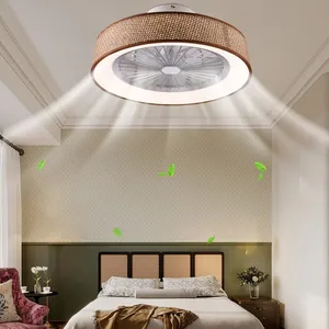 Boho eingeschlossener Deckenventilator mit Licht-Schwanzhalterung, geschlossen 6 Geschwindigkeiten für Schlafzimmer, Wohnzimmer, Küche