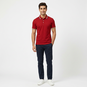 T-shirt Homme Personnalisé OEM à Manches Courtes, Séchage Rapide, Col Revers, Imprimé Tricoté Respirant Effet Glacé pour l'Été – Tendance et Confortable - Product Image 1