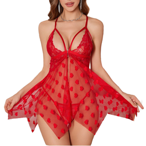 Nouvelle robe sexy à bretelles en maille chemise de nuit pour femmes à la mode ODM - Product Image 1