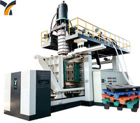 Machine de moulage par extrusion-soufflage entièrement automatique pour palettes en plastique à 2 couches de 1,2 x 1 m, avec système hydraulique stable et durable