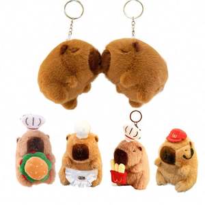 Lindo Peluche de Capibara de Anime, Juguete de Peluche Suave de Simulación de Capibara con Anillo de Mano, Género: Juguetes de Peluche - Product Image 6