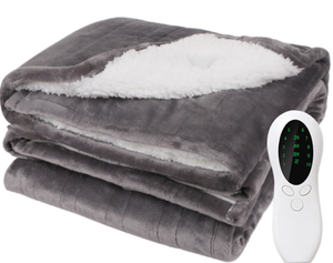 Venta caliente nuevo estilo chal de invierno manta eléctrica para adultos 220V lavable suave Sherpa franela poliéster hogar al por mayor - Product Image 2
