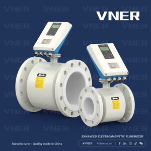 مقياس تدفق كهرومغناطيسي رقمي عالي الدقة صيني الصنع DN100 من الفولاذ المقاوم للصدأ 304 للزيت والسوائل ومياه البحر ومياه الصرف الصحي - Product Image 4