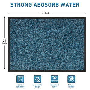 <strong>Rubber</strong> <strong>Backed</strong> Doormat Advertising Promotional Gift Custom Made Print Logo Commercial Business Outdoor Welcome Floor Mat - Product Image 1