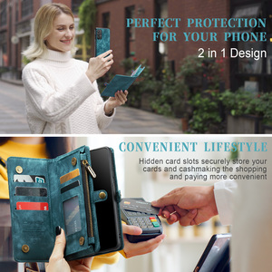 Custodia in pelle con cerniera di lusso per <span class=keywords><strong>Samsung</strong></span> per Galaxy A32 M32 M52 F52 F62 <span class=keywords><strong>M23</strong></span> M51 M71 custodia per telefono rimovibile - Product Image 4