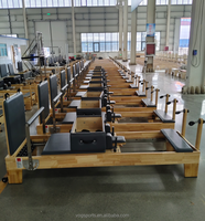 Réformateur de Pilates en bois de chêne: pliable, stable et portable, idéal pour un usage domestique et en studio