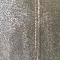 Tissu d'habillement élastique imperméable imprimé lavé, simili cuir PU pour robes et vêtements