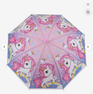 <b>Sunscreen</b> children's umbrella - Various cartoon pattern designs - Semi-automatic - Polyester fiber material - Sun protection and - Product Image 2