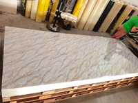 Prix de gros 4x8, feuille de marbre PVC brillante de 1220*2440mm 3mm pour la décoration murale SONSILL