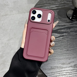 Funda Protectora de TPU Suave a Prueba de Golpes para iPhone 17 Air 16 15 14 13 12 11 Pro Max Plus XS XR, Funda de Silicona Suave con Ranuras para Tarjetas - Product Image 6