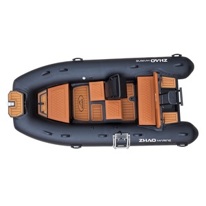 Bote RIB Deportivo de 3.9m (13 pies) con Consola Central, Casco de Aluminio, Bote Inflable Rígido para Ocio Familiar y Pesca - Product Image 5