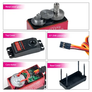 Servo Digital Stemedu DS3218 Pro GPS 1/8 1/10 1/12 para Auto RC, Unisex, 20KG, Alta Velocidad, IP66 Impermeable, Baja, Engranaje Metálico, Brazo 25T - Product Image 4
