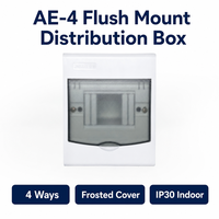 Boîtier de distribution MCB encastré 4 voies JINHAI AE-4 150A 380V en plastique ignifuge avec couvercle transparent IP30 pour équipement intérieur