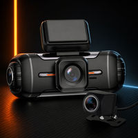 Caméra embarquée 4K+1K+1K+1K avec écran tactile, WiFi, GPS, Android Auto, ADAS, enregistrement avant et arrière