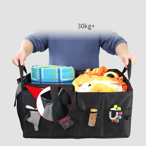 Boîte de rangement pliable en matériau Oxford multi-compartiments personnalisée Organisateur de coffre de voiture pour voyage camping pique-niques - Product Image 4