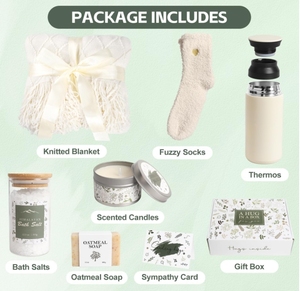 Publicidad manta personalizada Paquete de cuidado personal amigos compañero de trabajo mujeres Año Nuevo lujo relajante baño spa regalo conjunto para mamá - Product Image 3