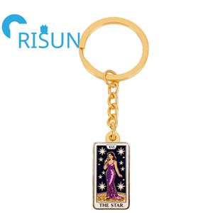 พวงกุญแจโลหะแบบกอธิคเกร็กเกอร์ผู้เก็บเกี่ยวไพ่ทาโรต์ - Product Image 6