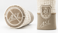 ASL GOLF PU Housse de club de golf légère, durable, entièrement brodée, portable, personnalisable avec motif imprimé intégral