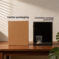 Marco de Fotos Magnético Tridimensional con Cubierta Transparente Abatible, Caja de Exhibición para Especímenes de Flores Secas
