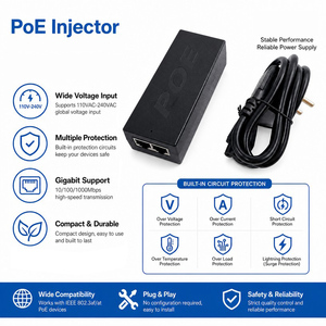 Inyector PoE Gigabit DC de 24 V, 4 Pares, Inyector/Divisor PoE Pasivo para Dispositivos <span class=keywords><strong>TPLINK</strong></span> - Product Image 2