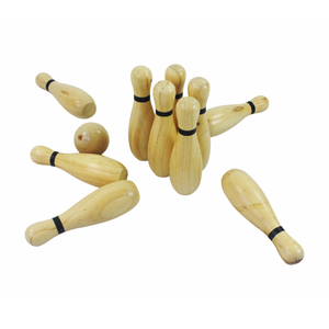 <span class=keywords><strong>Jeu</strong></span> de mini-<span class=keywords><strong>bowling</strong></span> en bois pour table, idéal pour les soirées en famille et les divertissements en extérieur - Product Image 6