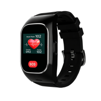 Reloj de Emergencia para Personas Mayores con Detección de Caídas, Botón de Pánico con Llamada SOS, GPS, Reloj 4G, Monitor de Salud para Personas Mayores