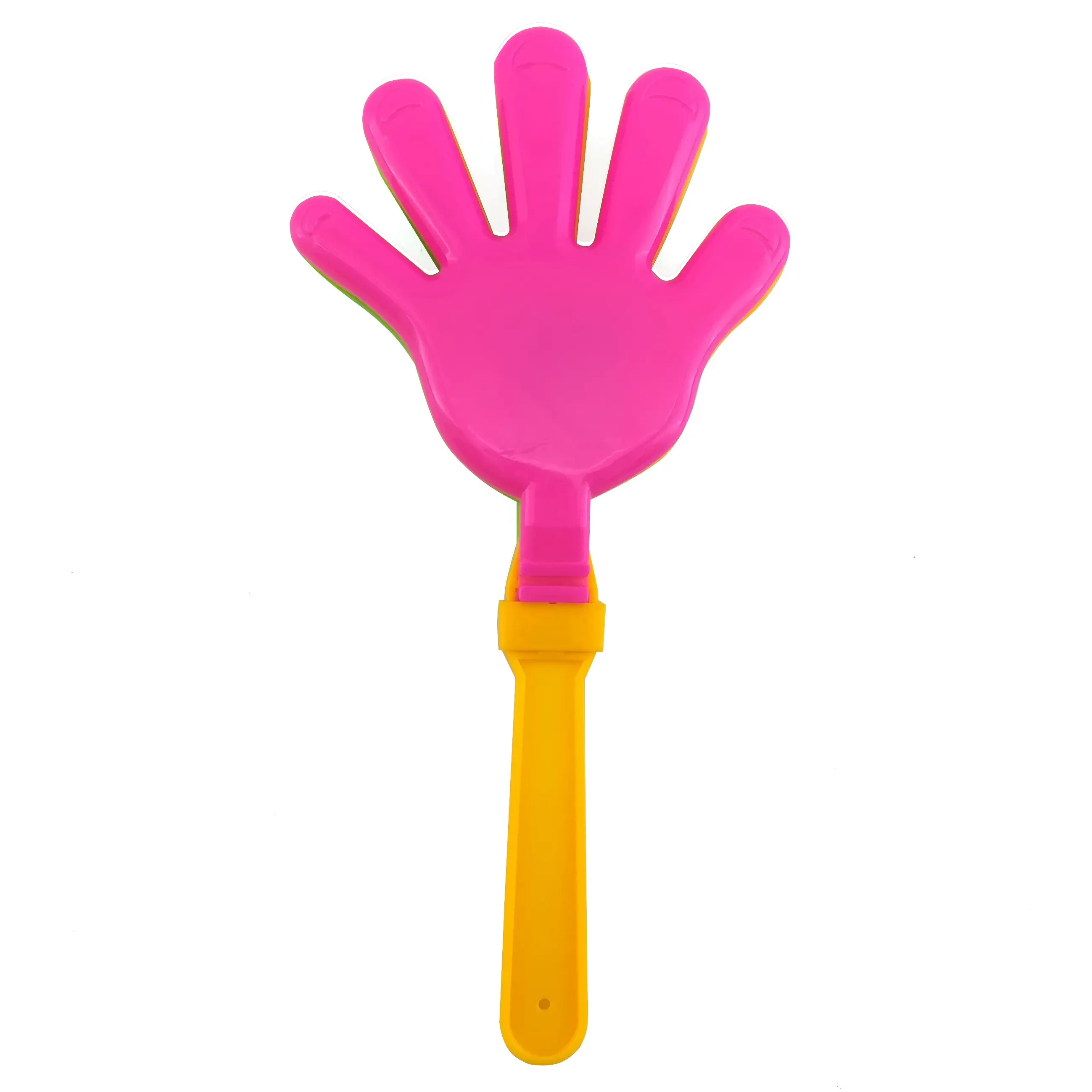 Regali promozionali personalizzati logo di plastica a mano clap giocattolo