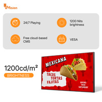 Señalización Digital LCD Comercial de 1200 Nits de Alto Brillo, Kiosco de Pie para Centros Comerciales con Empalme de Pantallas Múltiples