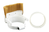Glissière en nylon CNC avec brosse magnétique en acier pour broche de routeur Collecteur de poussière en plastique dans le travail du bois