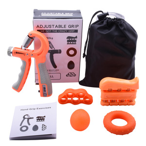 مجموعة أجهزة تقوية قبضة اليد بخمسة أصابع - مصنوعة من السيليكون للتمارين الرياضية المنزلية وتخفيف التوتر - Product Image 1