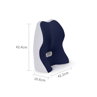Coussin Lombaire Multifonction Doux à Mémoire de Forme pour Chaise, Amovible, Support Dorsal pour Maison, Bureau, Hôtel