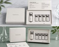 Système de mélange frais biphasé ODM, ensemble de soins pour la peau en poudre d'exosomes lyophilisés, sérum réparateur à marque privée avec bioactifs personnalisés