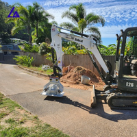 Compacteur vibrant pour excavatrice pour travaux routiers et de fondation, taille de plaque personnalisée, durable