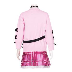 Costume de cosplay YouTuber VTuber Minato Aqua <span class=keywords><strong>Debu</strong></span>, pull rose, jupe, uniforme JK, IDOL-003 - Product Image 2