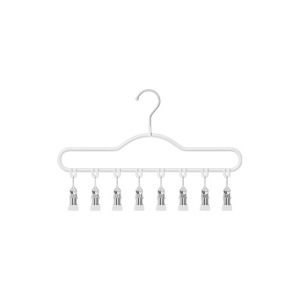 Stainless Steel Sock Drying Rack With <b>Clips</b> Windproof Multi Functional For Underwear And Socks - Product Image 5