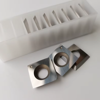 Plaquettes de couteaux réversibles en carbure de tungstène 14*14*2 pour dégauchisseuse-raboteuse, têtes de coupe spirales, lames carrées et rectangulaires