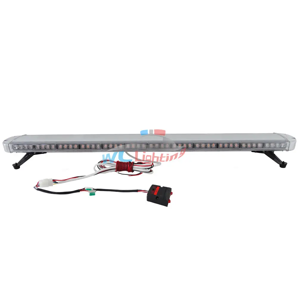 55 "104W LED לבן/אמבר Strobe אור בר חירום משואה סכנת אזהרת פלאש אור