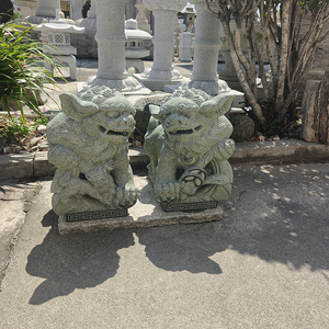 Statua di Cane Fu in Pietra Cinese di Alta Qualità, Sculture di Leoni Foo Dog in Vendita, <span class=keywords><strong>Altezza</strong></span> 37cm - Product Image 2