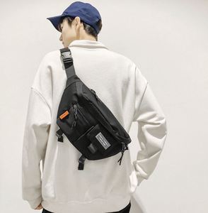 Sac banane multifonctionnel en nylon pour le sport et le fitness, motif lettres, fermeture éclair, idéal pour l'extérieur - Product Image 4