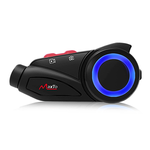 MaxTo-casco de motocicleta M3S, intercomunicador bluetooth 2K HD con cámara - Product Image 1