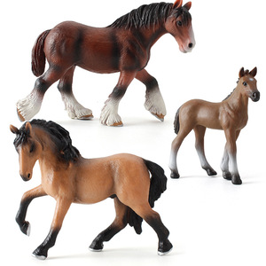 Jouets de cheval en plastique, simulation éducative pour enfants, animal sauvage, lushitano, modèle réduit - Product Image 1