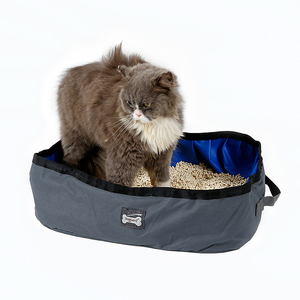 Tragbare faltbare Katzen toilette im Freien in 2 Farben Großhandel für den Badezimmer gebrauch - Product Image 6