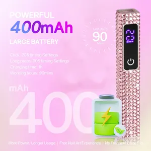 Lampe de séchage portable rechargeable, mini-séchoir à ongles avec écran LED, séchoir à ongles USB, lampe UV LED, design stylo-lampe torche - Product Image 5